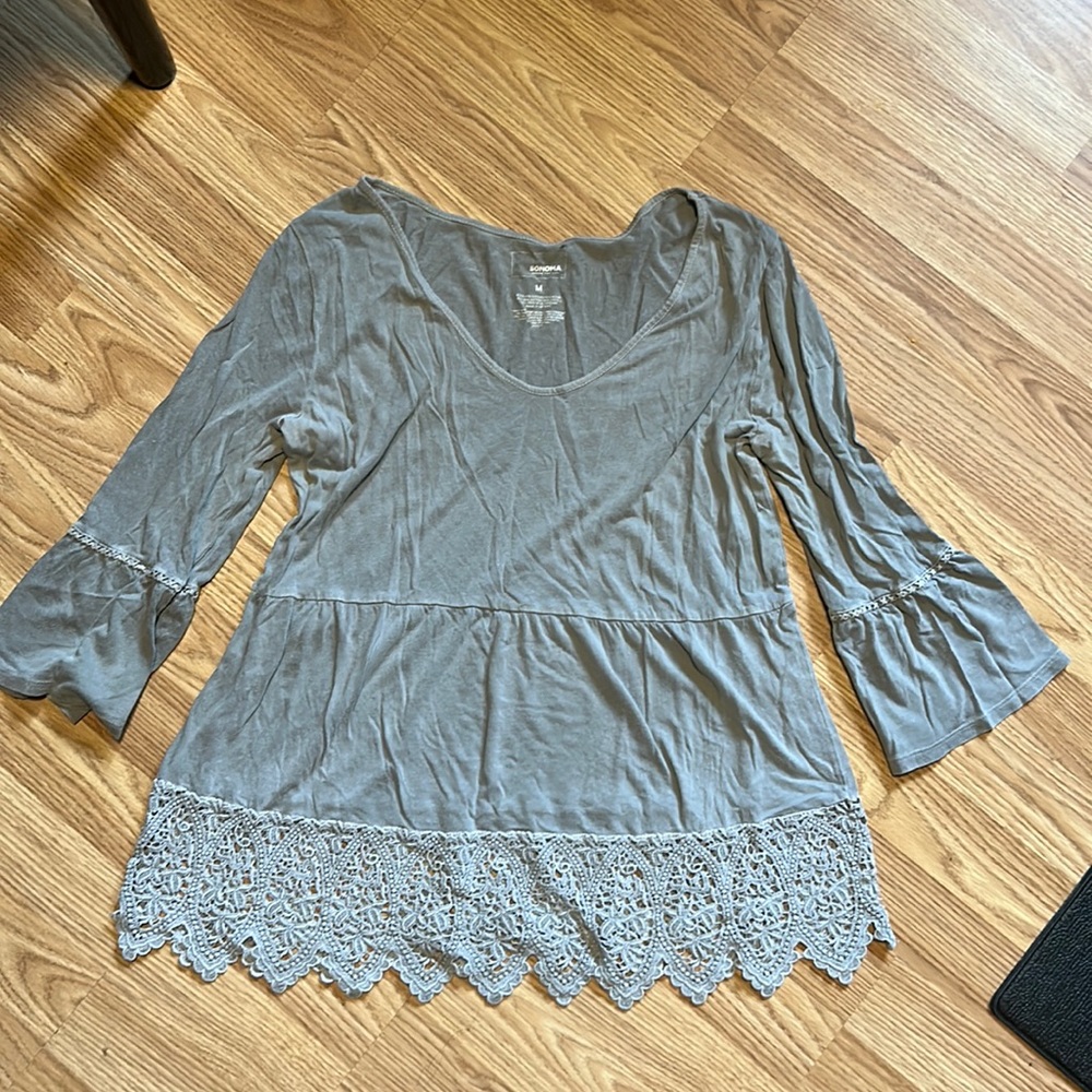 Sonoma Grey Blouse